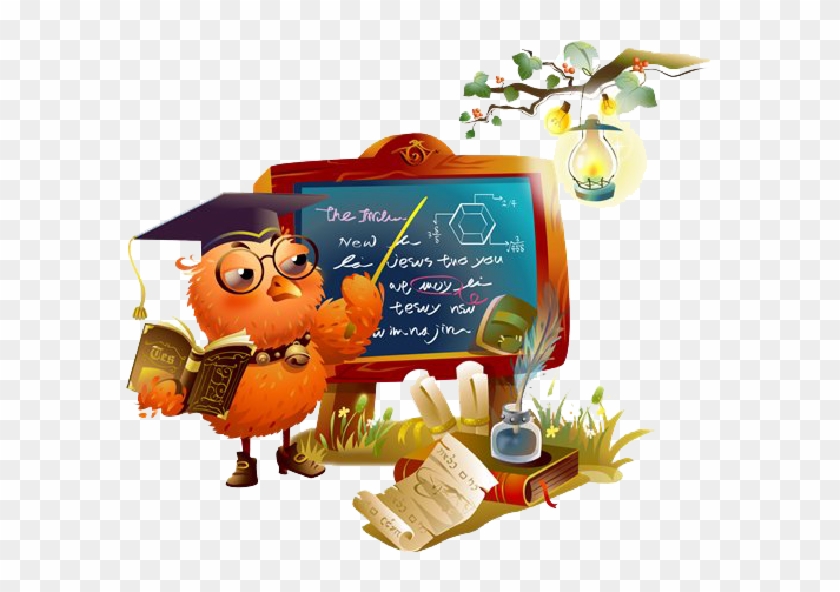 Owl Teacher Cartoon Characters - Картинки Урок #903896
