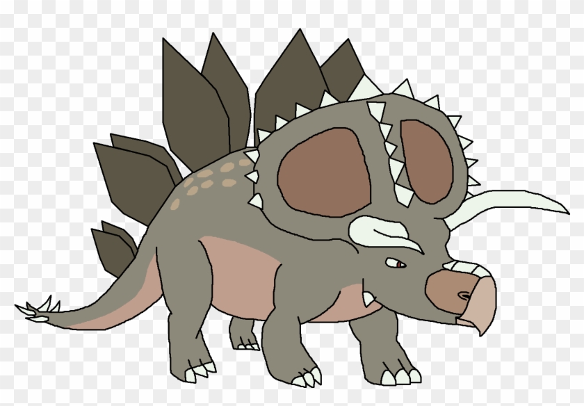 Triceratops Clipart Transparent - Cartoon #904716