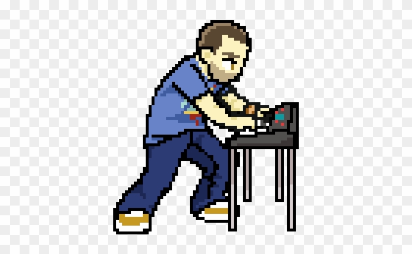 Kevin 8-bit Playing Piano Clear - Piano Clear #905050