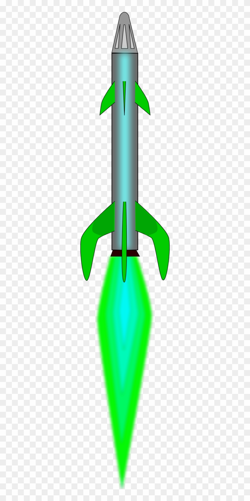 Rocket Clipart Green - Green #905118