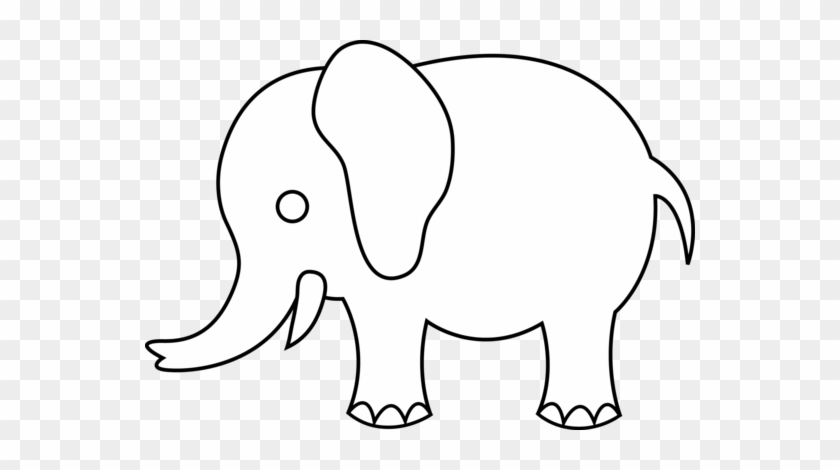 Baby Elephant Clipart Outline - Clip Art #906056