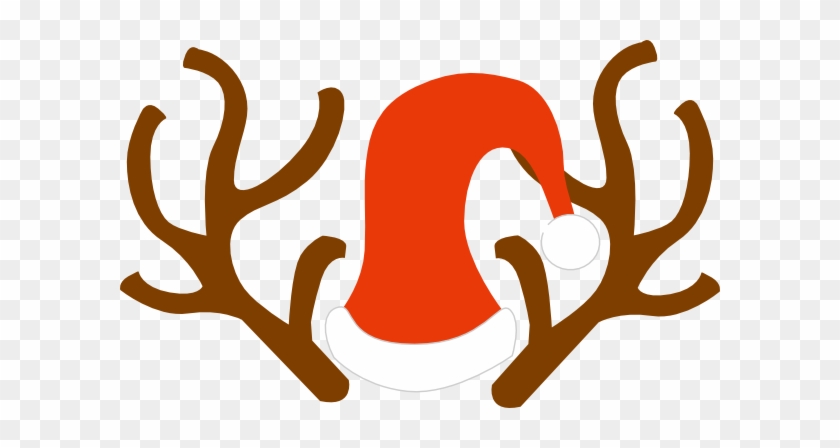 Rudolph Ears Clip Art At Vector Clip Art - Reindeer Ears Clipart #18068
