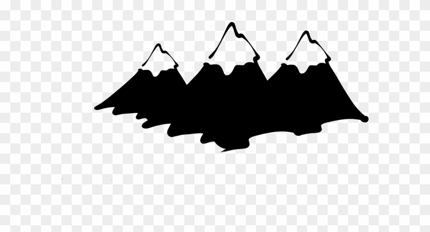 Mountain Clip Art - Mountain Clipart Black And White #18208