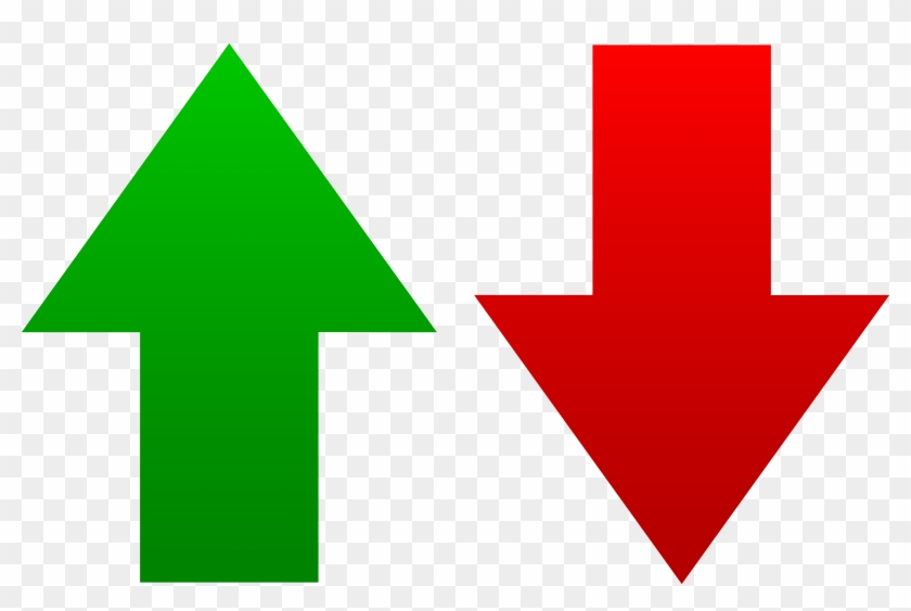 Arrow Symbol Clip Art - Green And Red Arrows #18580