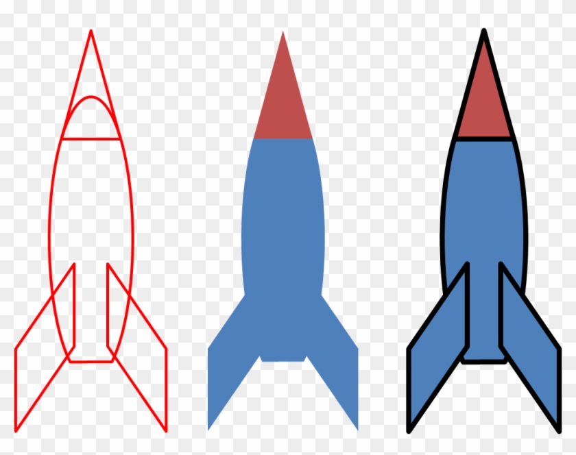 Rocket Launch Shape Clip Art - Shape Of A Rocket #18668