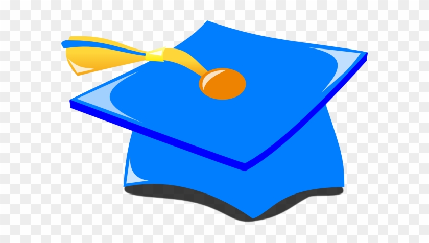 Graduation Hat Blue And Gold Svg Clip Arts 600 X 396 - Graduation Cap Blue And Gold #19000