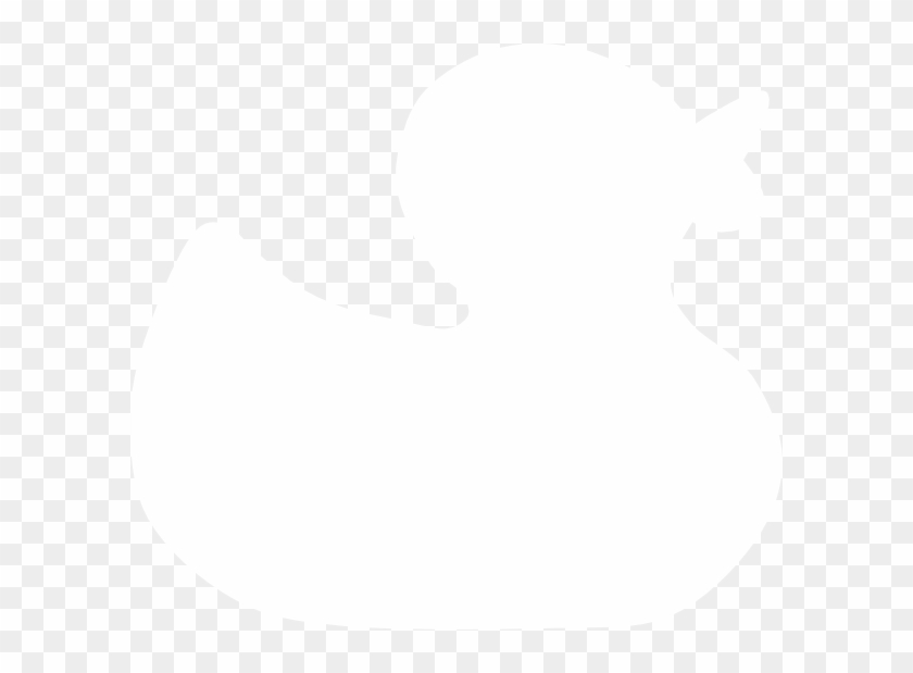 Duck Silhouette Clip Art - Rubber Duck Silhouette Png #19105