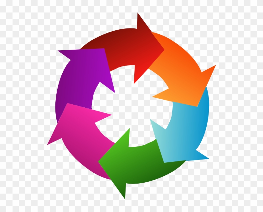 6 Arrows In A Circle #19423