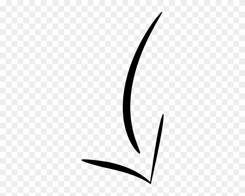 Black Arrow Curved Clip Art At Clker - Curved Arrow Transparent Background #19489