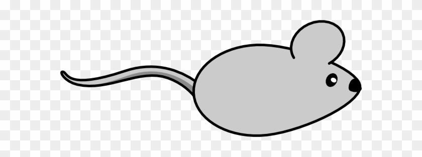 Simple Clipart Mouse - Cartoon Mouse Side View #20027