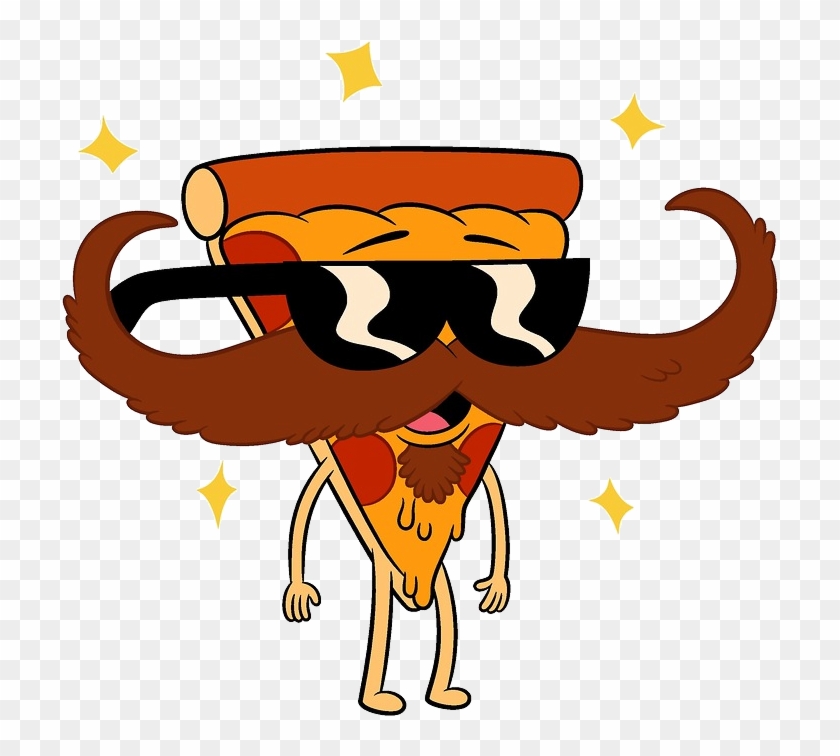 Pizza Steve Mustache - Pizza With A Mustache #20545