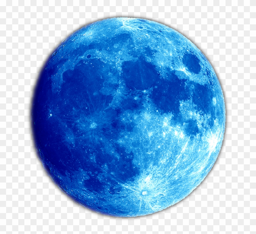 Blue Planet Moon Png Image - Blue Full Moon Png #21041