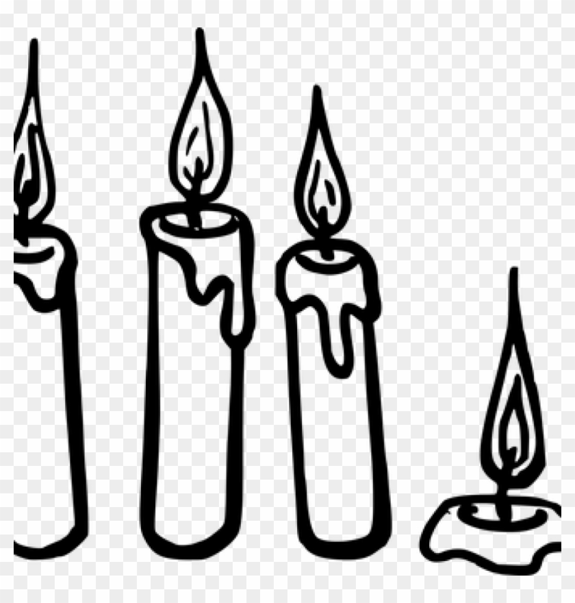 Candle Clipart Black And White Candle Vector Graphics - Icon #21960