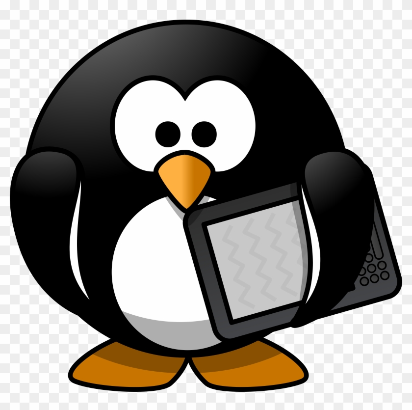 Big Image - Penguin Reading A Book #22351
