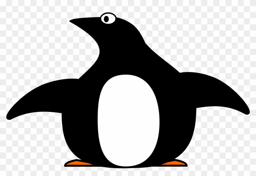 Penguin Black And White Free Penguin Clip Art - สัตว์ นก แพน กวิน การ์ตูน #22502