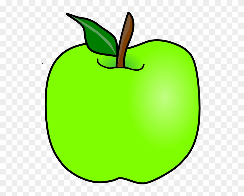 Green Delicious Apple Clip Art - Green Apple Cartoon Clipart #23245