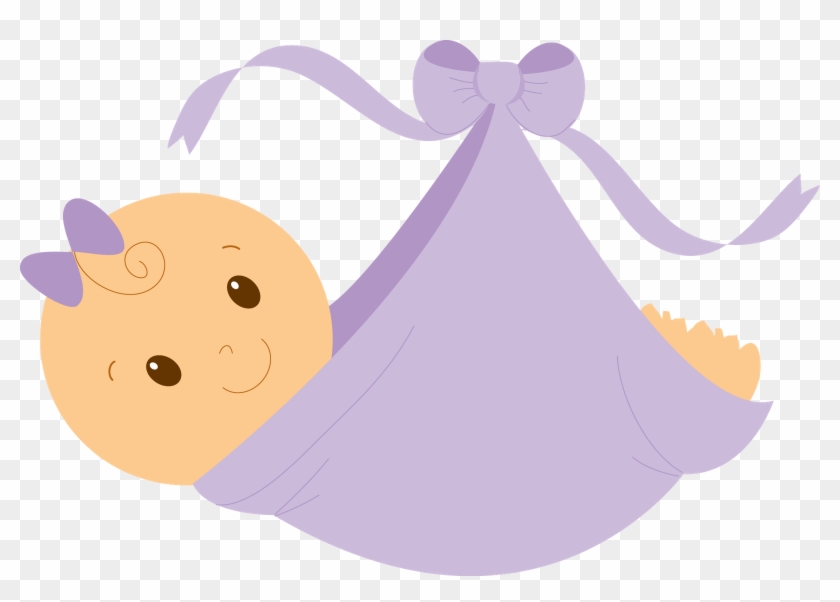 Infant Baby Shower Girl Clip Art - Baby Shower Clip Art Girl #23681