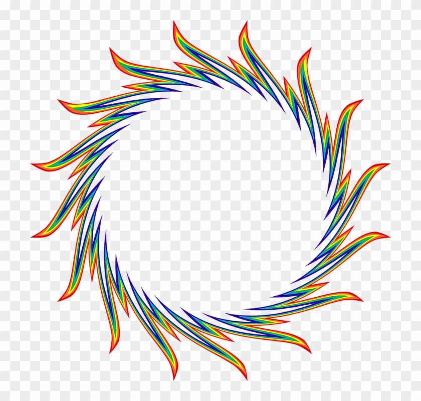 Ring Flames Fire Heat Colorful Rainbow Abstract - Flame #24197