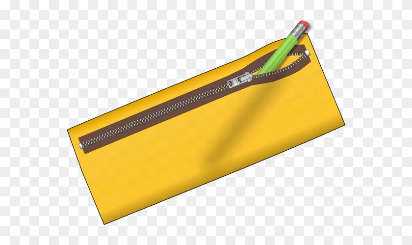 Pencil Case Clip Art - Yellow Pencil Case Clipart #24573