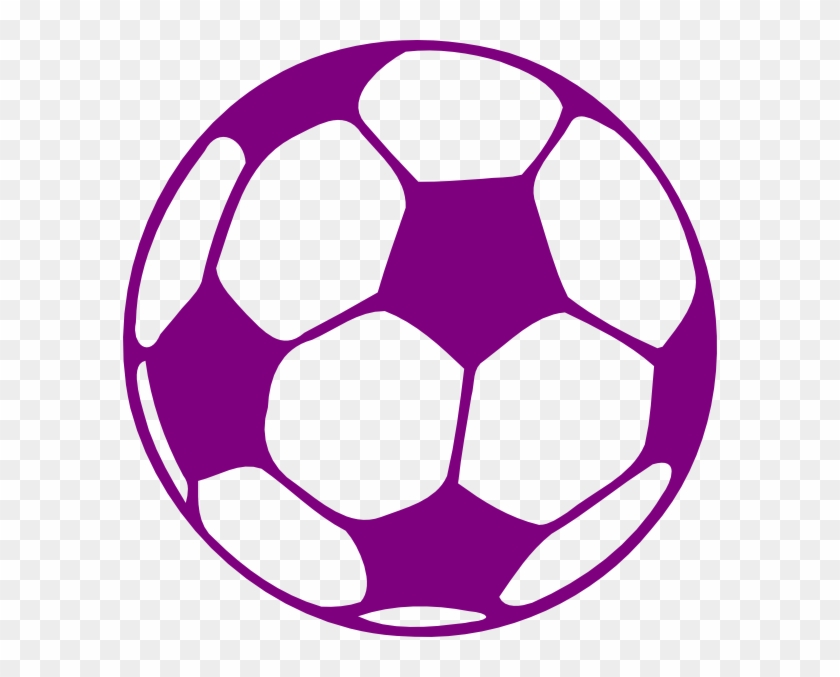 Purple And White Soccer Ball #24667