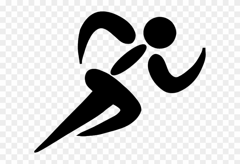 Clip Art Black White Runner Clipart Kid - Runner Logo Clip Art #24755