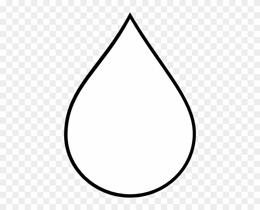 Drops Clipart Teardrop Shape - Rain Drop Coloring Page #24961