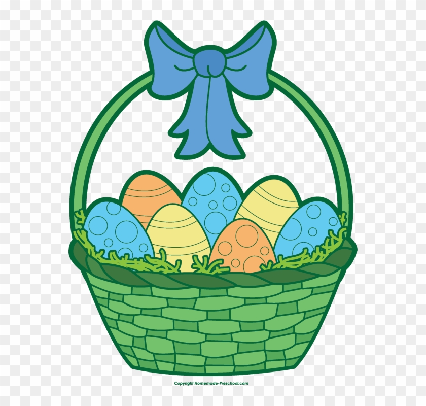 Gift Basket Easter Basket Clip Art - Clip Art #25234