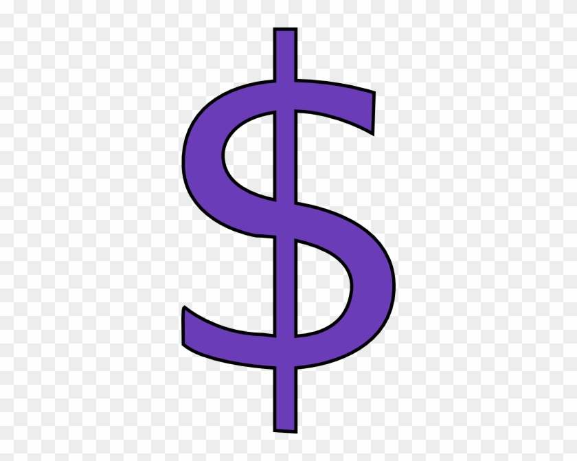 Purple Dollar Sign Clip Art At Clker - Purple Dollar Sign Clip Art #25325