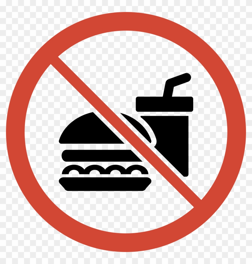 Similar Cliparts - - No Food And Drink Sign #25687