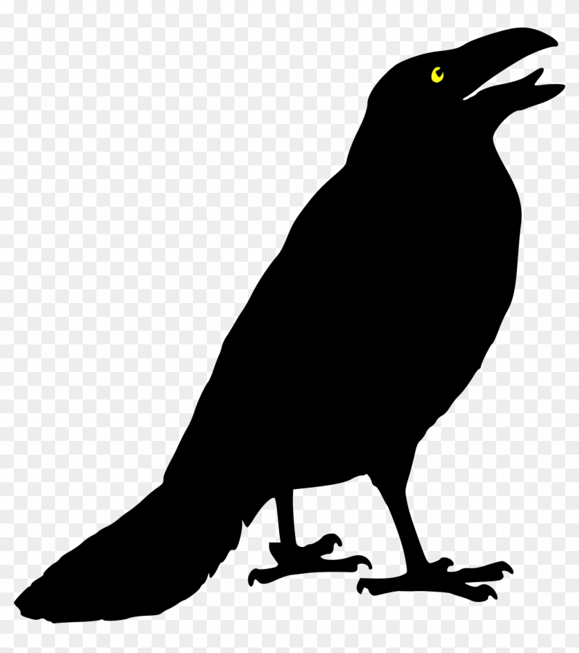 Crow Clip Art Black And White Scarecrow Clip Art Flying - Crow Clip Art #26000