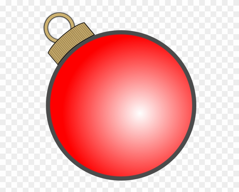 Xmas Ornaments Thin Outline Clipart - Christmas Ball Ornament Vector #26102