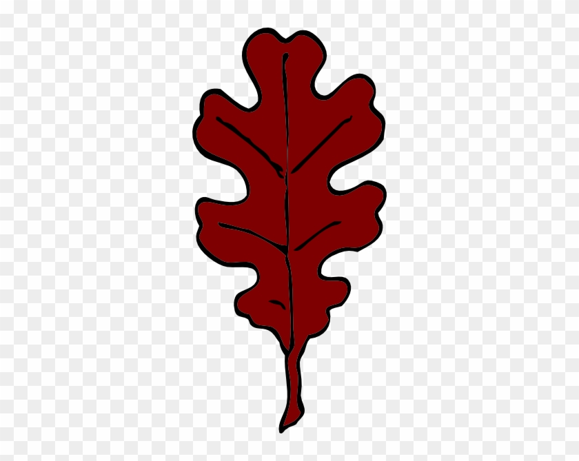 Oak - Leaf - Clipart - Red Oak Leaf Clip Art #26816