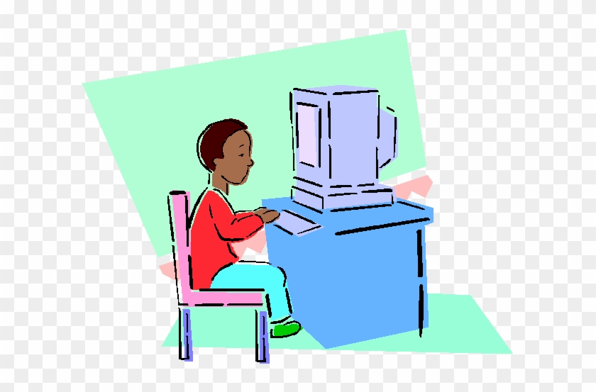 The Internet Opportunities And Ordeals For You Your - Child At A Computer Clip Art #26870