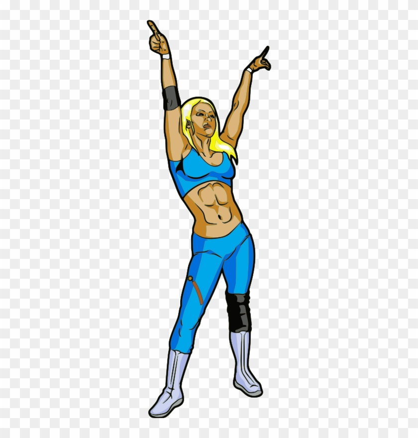 Free Female Professional Wrestler - Girl Wrestler Clip Art #27043