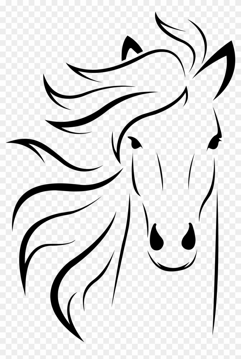 Horse Head Clipart - Horse Head Silhouette #164837