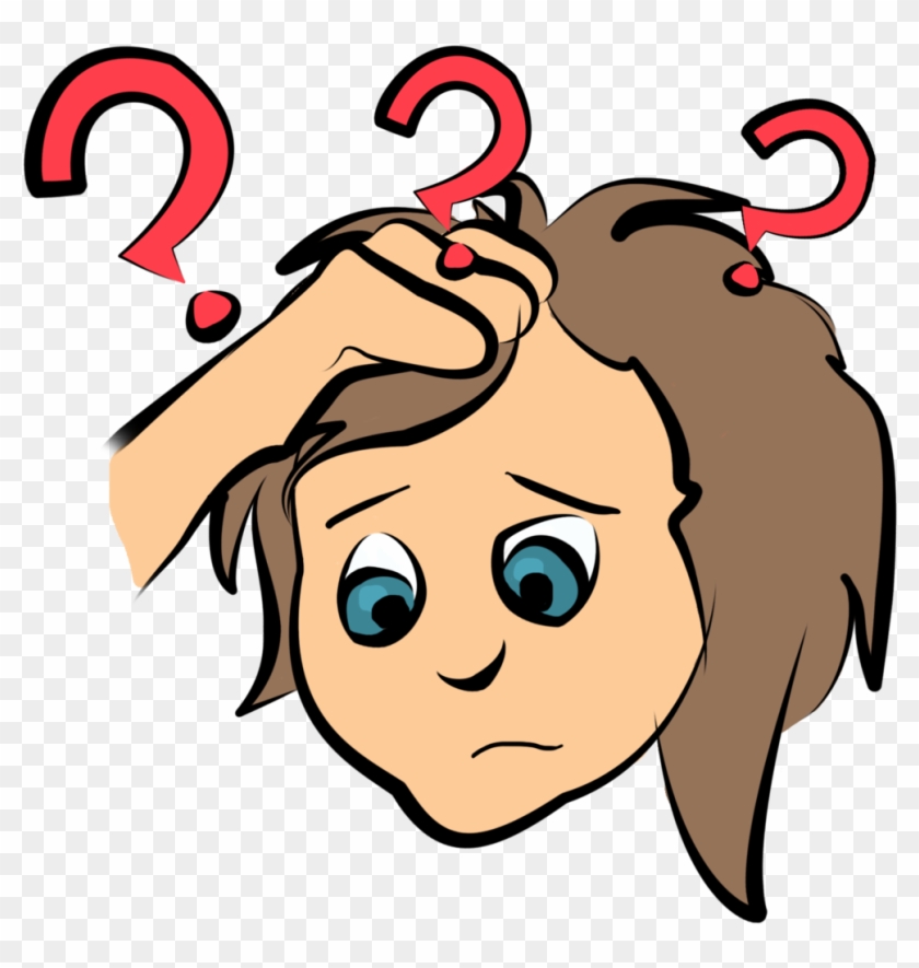 Cartoon Confused Clipart - Confused Person #164955