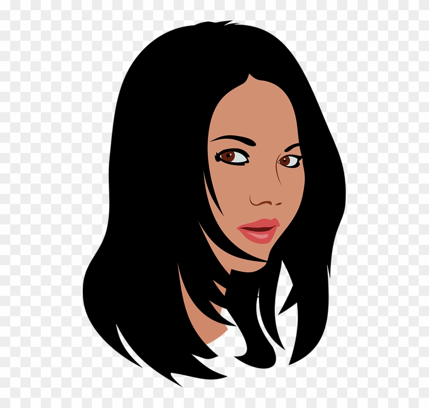 Free Vector Graphic - Black Hair Clipart Png #165477