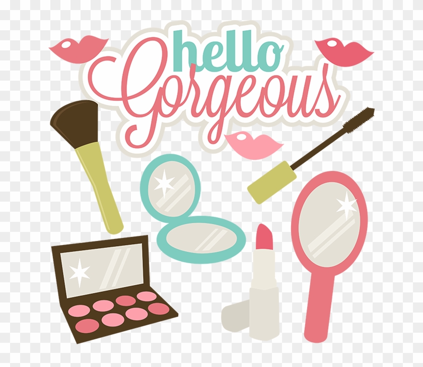 Hello Gorgeous Svg Files For Scrapbooks Make Svg Files - Girly Makeup Clip Art #165674