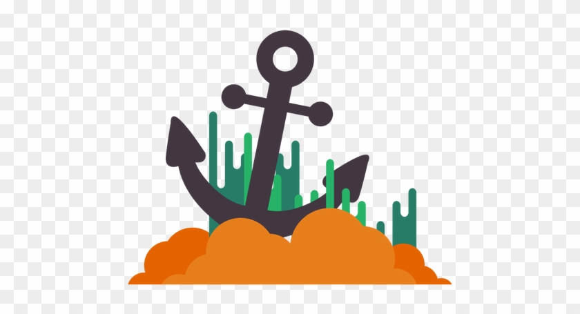 Sea Bed Clipart Under Sea - Anchor Transparent #167161