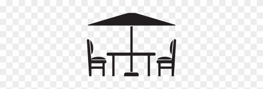 Patio Furniture - Patio Chairs And Umbrella Clipart #167291