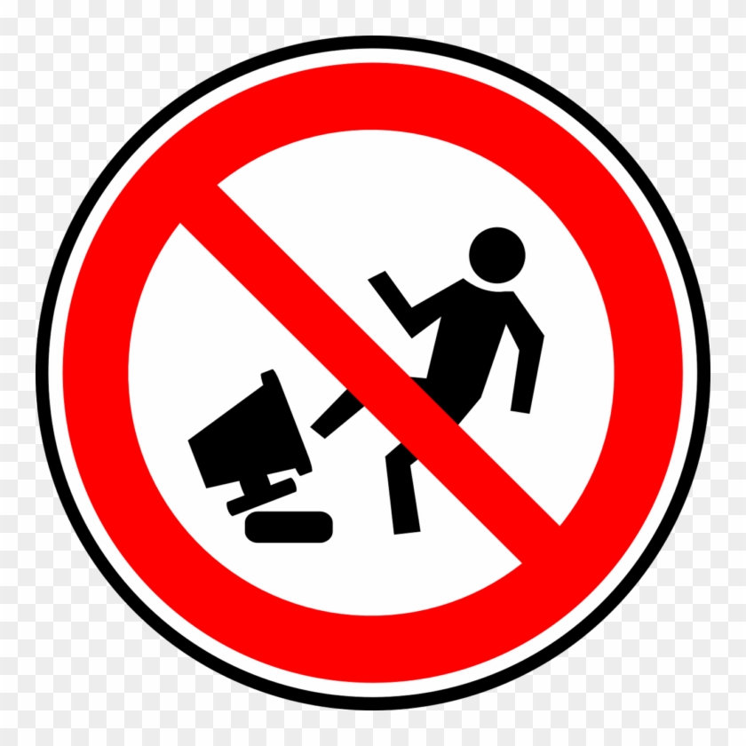 Clipart Broken Computer - Do Not Damage Computers #167480