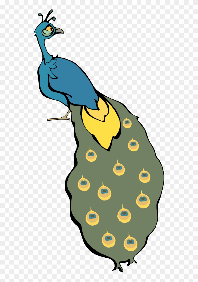 Original Png Clip Art File Staring Peacock Svg Images - Merak Cartoon Png #167803
