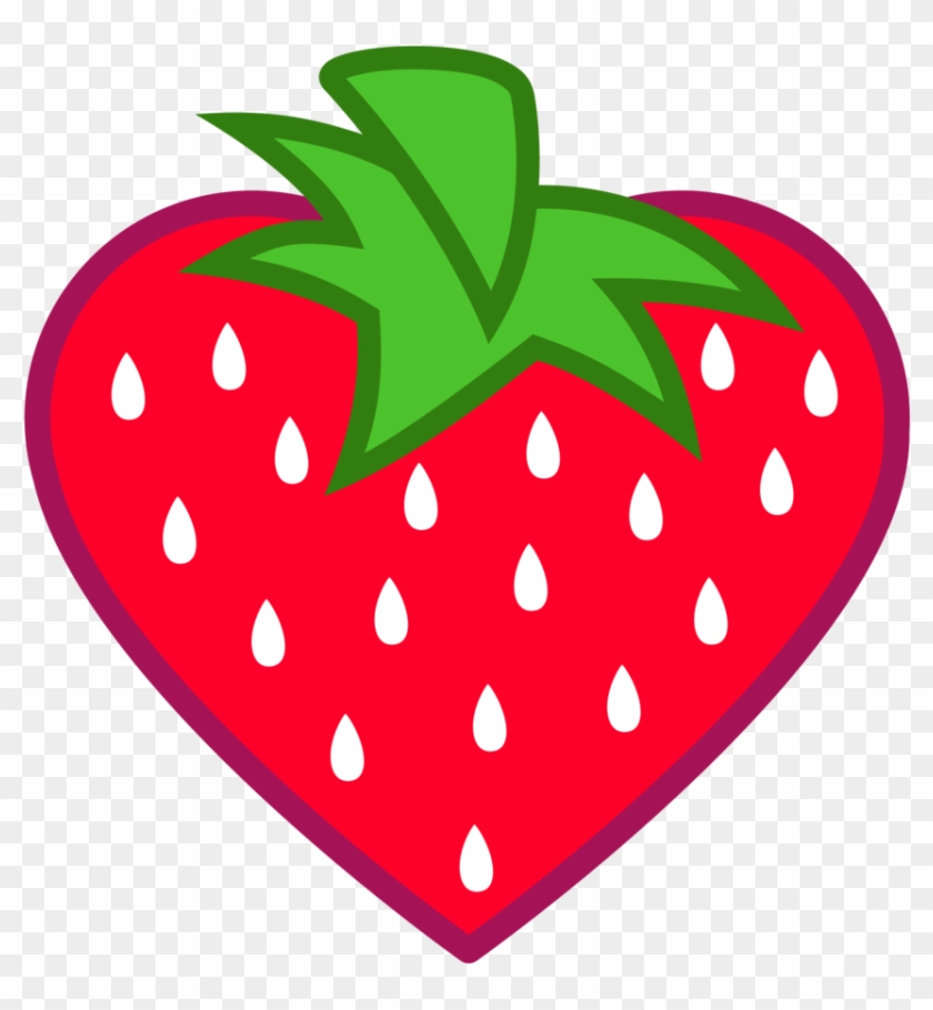 Heart-shaped Strawberry Cutie Mark [request] By Lahirien - Objects That Are Heart Shaped #167869