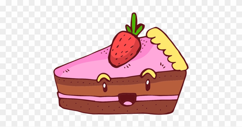 Strawberry Cake Character Cartoon Transparent Png - Strawberry Cream Cake #168033