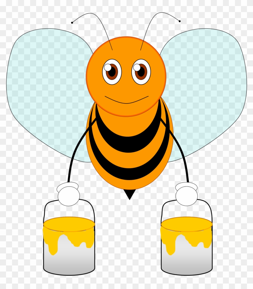 Orange Clipart Bee - Orange Clipart Bee #168332