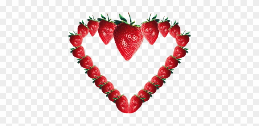 Strawberry Heart Painting Clip Art - Strawberry Heart Painting Clip Art #168446