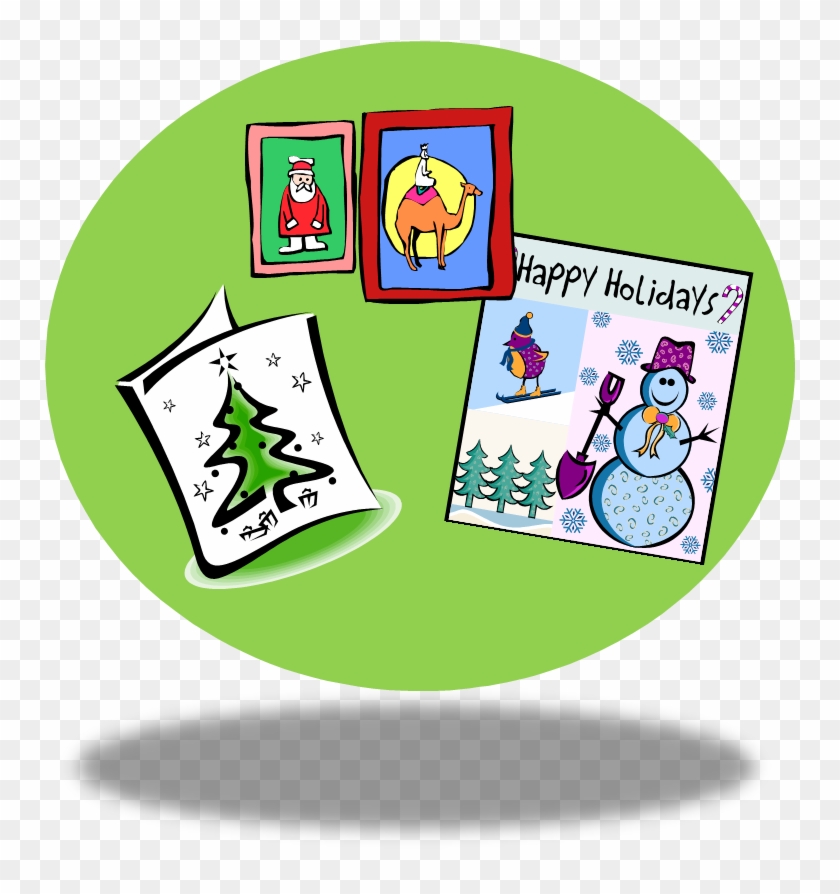 Happy New Year - Writing Christmas Cards Clipart #168851