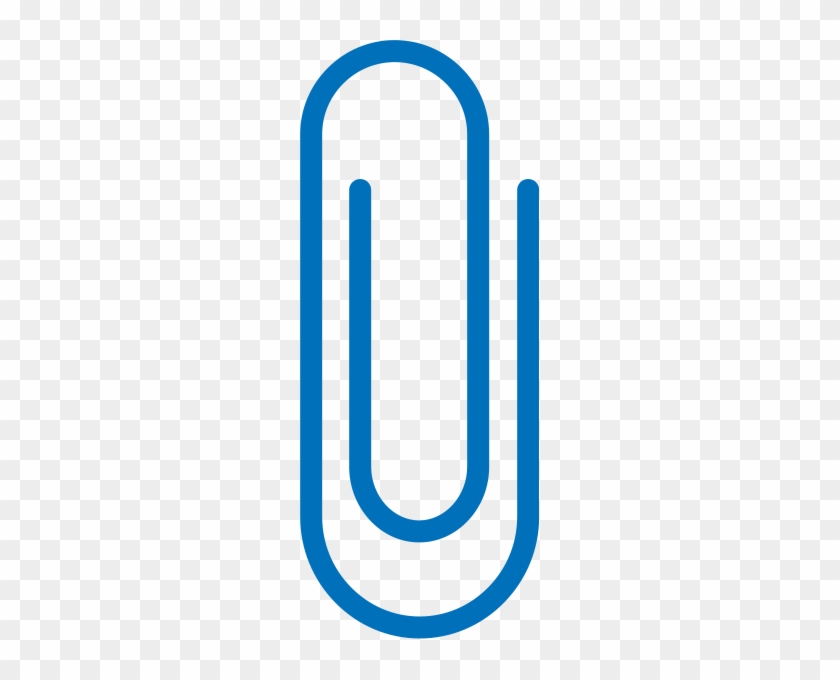 Paperclip Blue - Paper Clip Blue Icon #169431