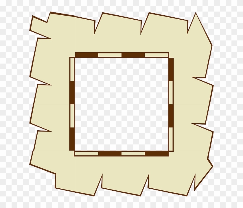 Game Map Border Paper Clip Art Free Vector - Border Designs For Paper #169437