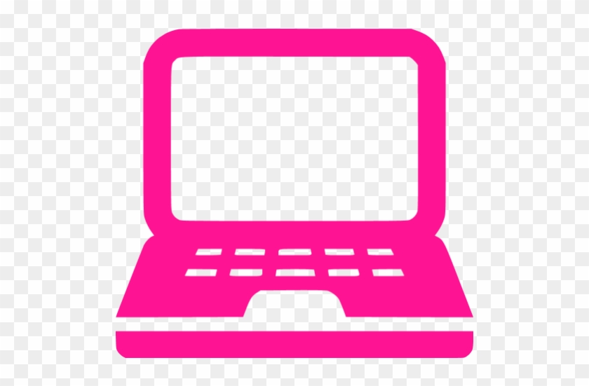 Deep Pink Notebook Icon - Laptop Icon Png Blue #169500
